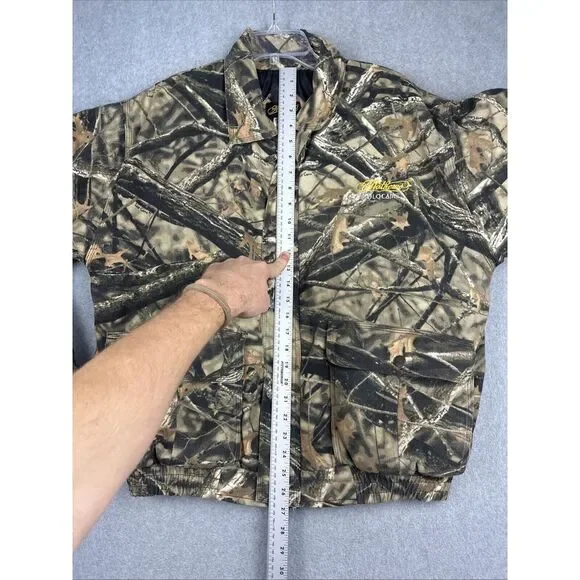 VTG Mathews Solocam Jacket Men L‎ Camo Full Zip Snap Thick Outdoors Hunting Y2K